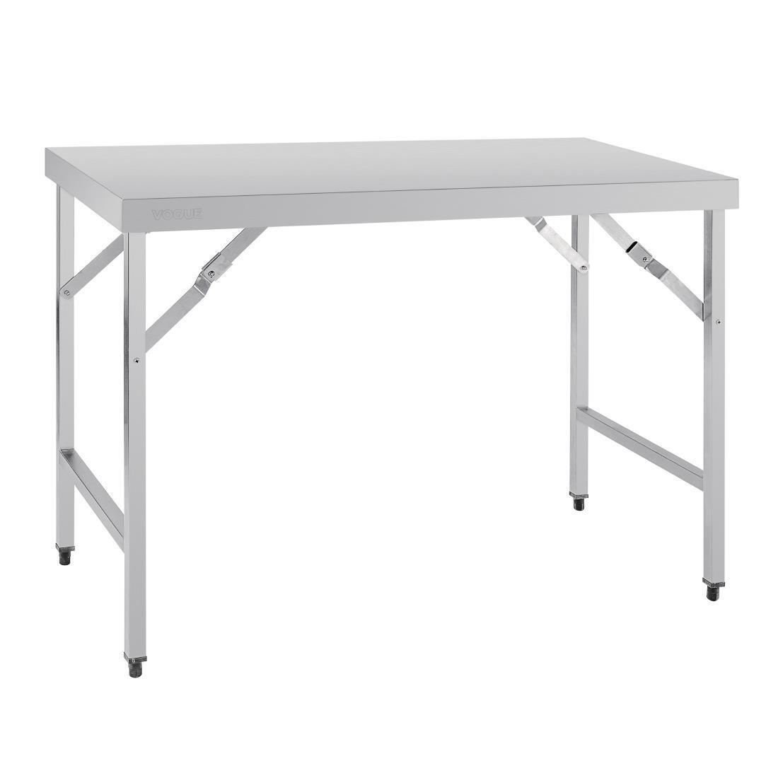 Hire Vogue Folding Table St/St - 1200x600x900mm – Folding Tables Rental